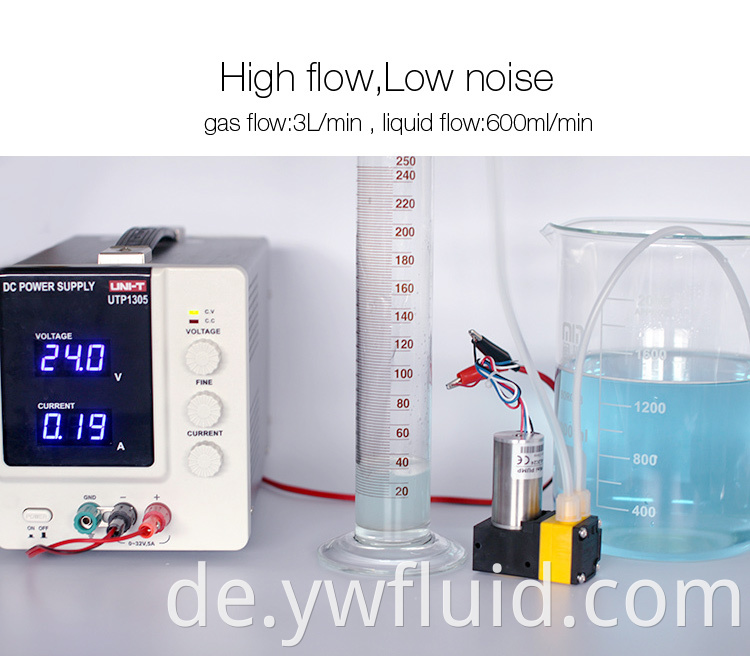 Micro -Bldc bürstenloser Membranpumpe 12 V/24 V große Strömung Luftpumpe